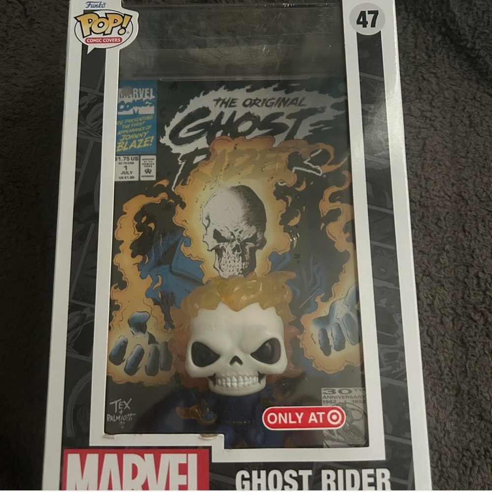 Funko Pop Ghost Rider with Blue and Orange Flames
